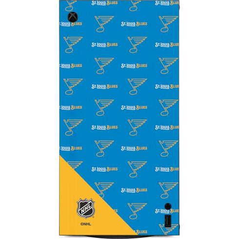 NHL St. Louis Blues Pattern XBox Series X Digital Edition Console Skin
